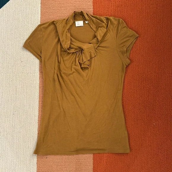 Anthropologie mocha top size M - Picture 1 of 4